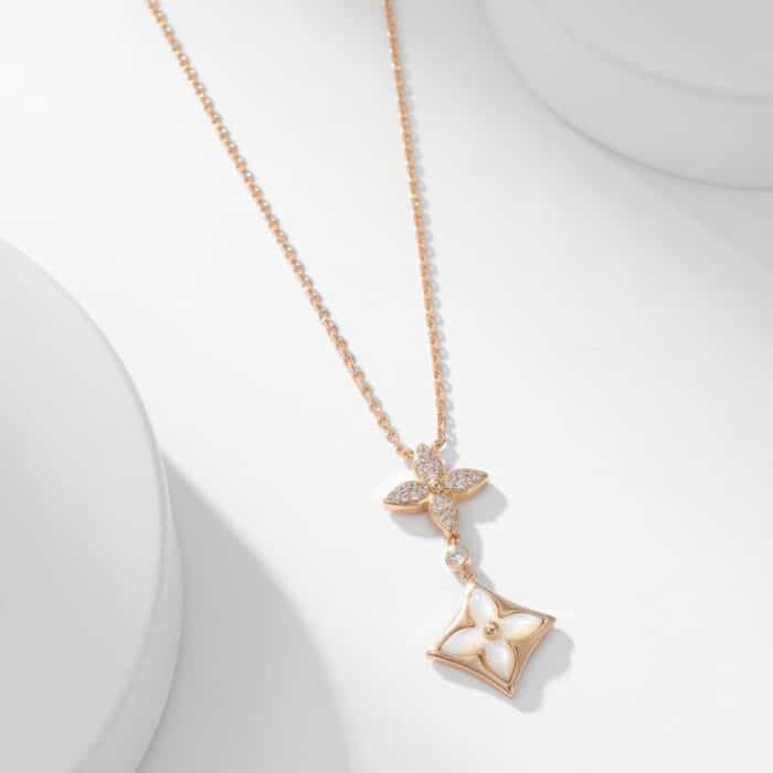 Louis Vuitton Color Blossom Double Star Pendant Q94676 - Image 3