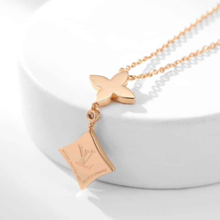Louis Vuitton Color Blossom Double Star Pendant Q94676 - Image 5
