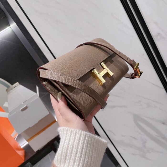 Hermes Constance To Go Epsom Etoupe 21cm - Image 5