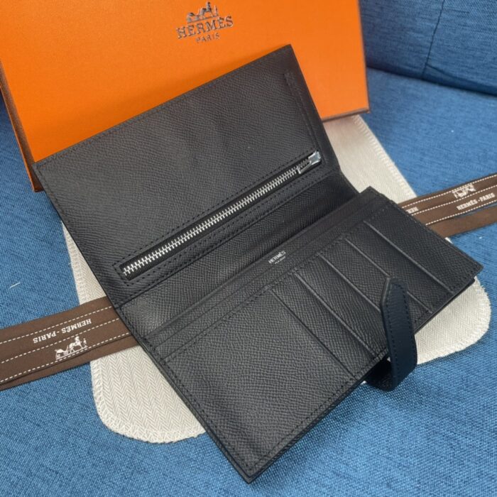 Hermes Bearn Wallet Epsom Black 17cm H039785CC89 - Image 4