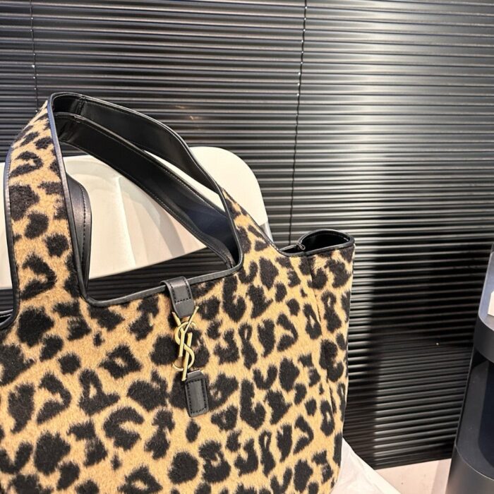 Saint Laurent Le 5 À 7 Bea In Leopard 31cm 763435AAD0N2063 - Image 7