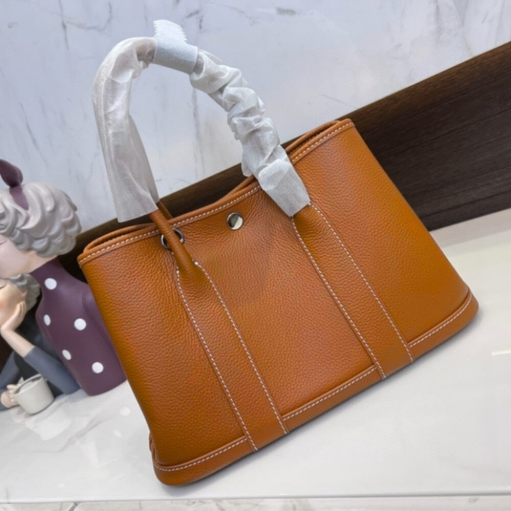 Alternative view of Hermes Garden Party Bag 30 Brown 30cm H051568CK37