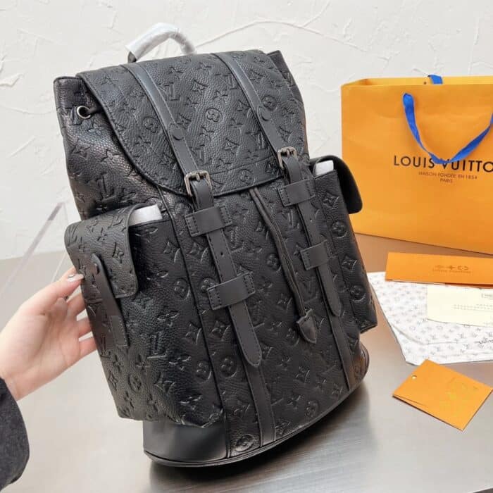 Louis Vuitton Christopher MM Backpack Black 45cm M55699 - Image 2