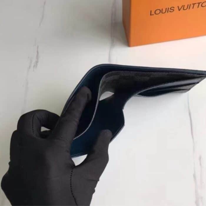 Louis Vuitton Multiple Wallet Navy Blue 11cm N63260 - Image 5