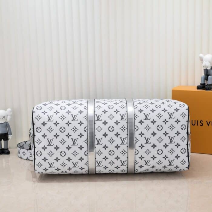 Louis Vuitton Keepall Bandouliere 50 Monogram Black And Silver 50cm M43412 - Image 3