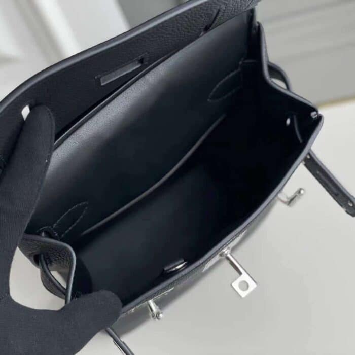 Hermes Hac A Dos Togo Backpack Black 29cm - Image 4