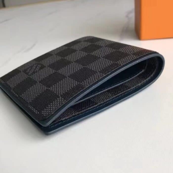 Louis Vuitton Multiple Wallet Navy Blue 11cm N63260 - Image 4