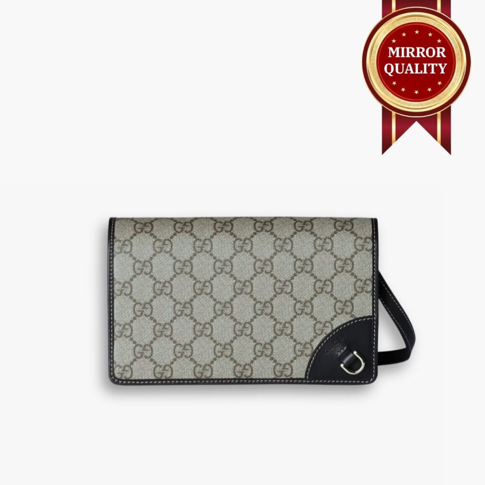 Mirror Quality - Gucci GG Emblem Super Mini Shoulder Bag Black 20cm 820688 FAD6L 9741