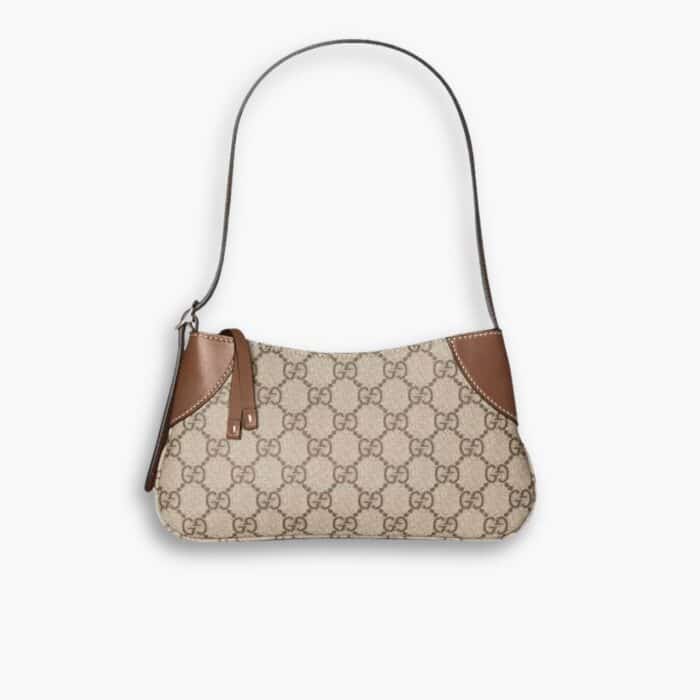 Gucci GG Emblem Super Mini Shoulder Bag Brown 24cm 820696 FAD6L 9758