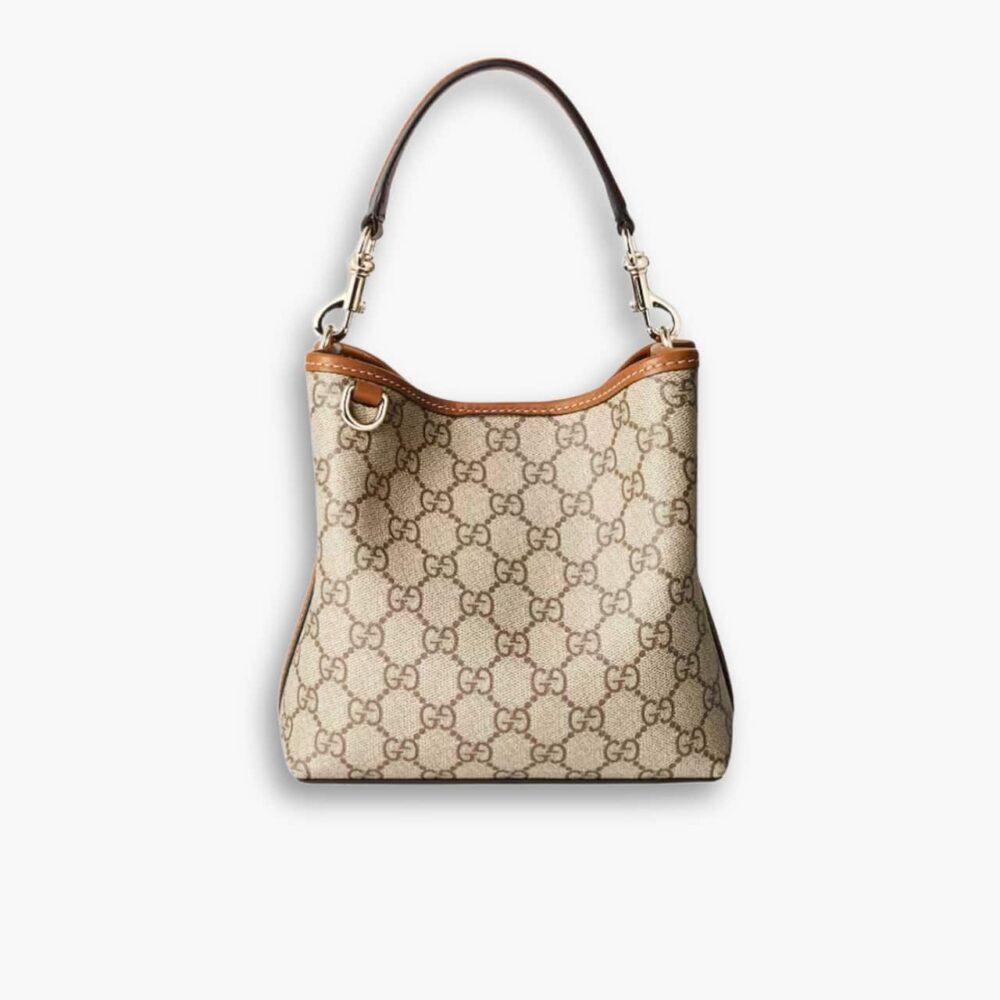 Gucci GG Emblem Mini Bucket Bag Beige 21cm ‎815118 FAD6L 9758