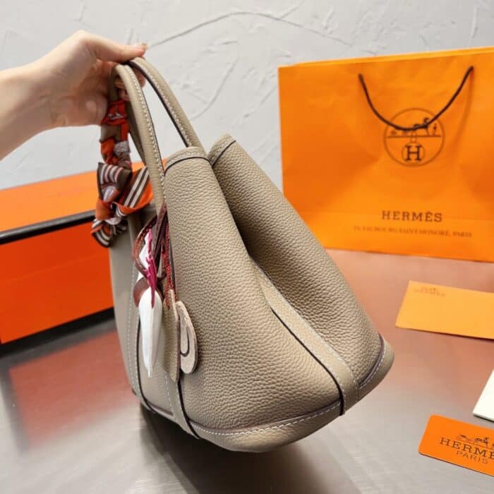 Hermes Garden Party Bag Etoupe 30cm - Image 7