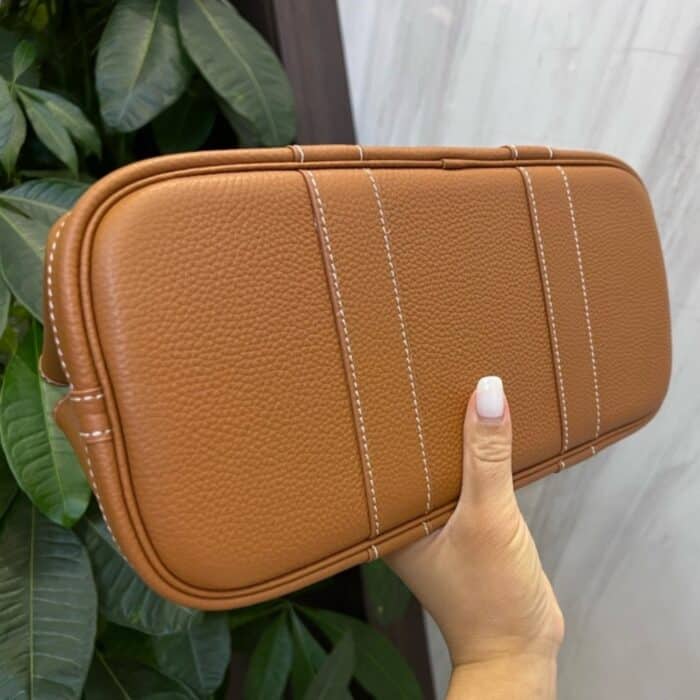 Hermes Garden Party Bag Brown 30cm - Image 4