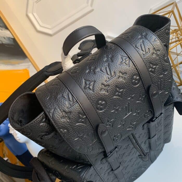 Louis Vuitton Christopher MM Backpack Black 45cm M55699 - Image 5