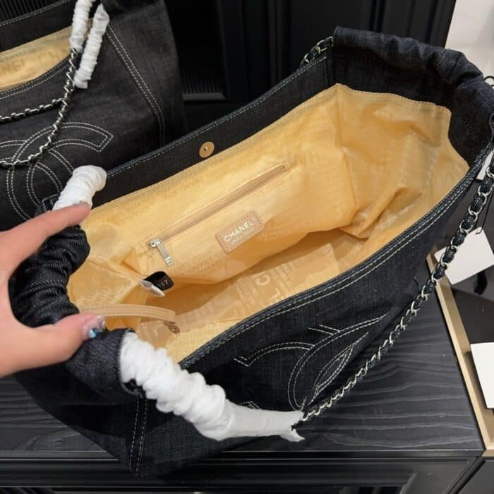 Chanel Denim Timeless CC Tote Blue 36cm - Image 3