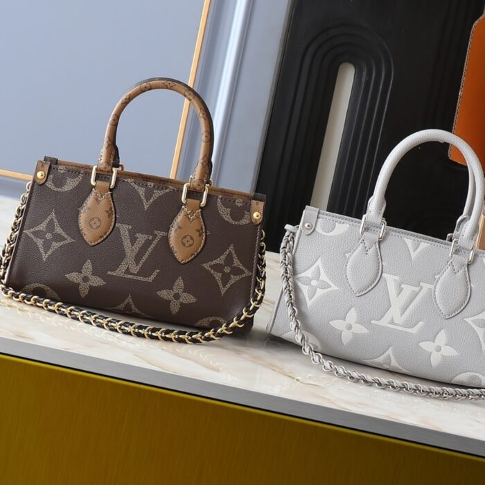 Louis Vuitton Onthego East West Bicolor Grey 25cm M14213 - Image 3
