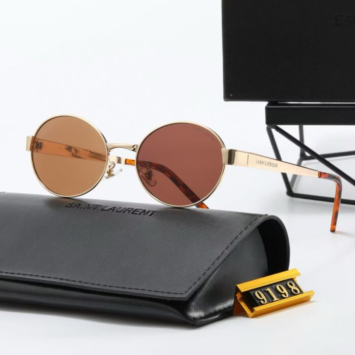Saint Laurent SL 692 Light Gold And Brown 779851Y99028013 - Image 2