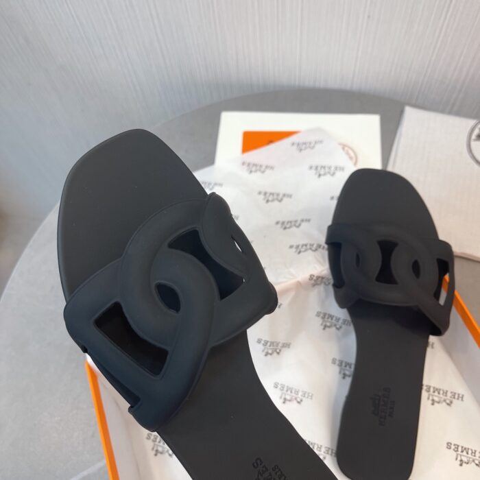 Hermes Aloha Sandal Black H201157Z 02350 - Image 7