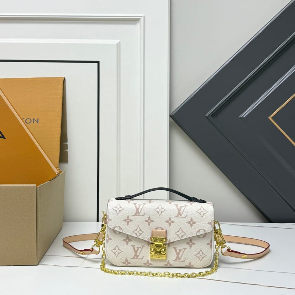 Alternative view of Louis Vuitton Pochette Métis East West Monogram Peach 21cm M46914