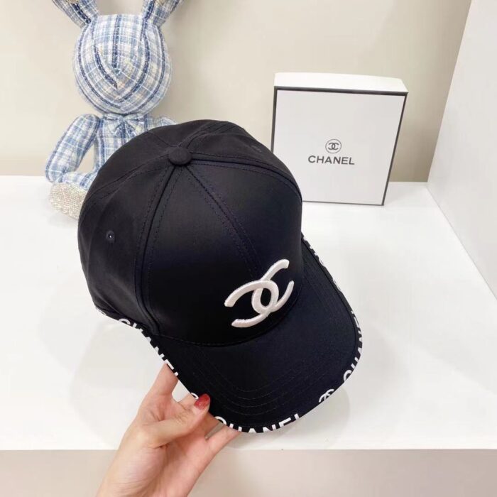 Chanel CC Baseball Cap Black - Image 2