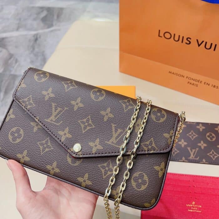 Louis Vuitton Félicie Pochette Bag Monogram Brown 22cm M81896 - Image 3