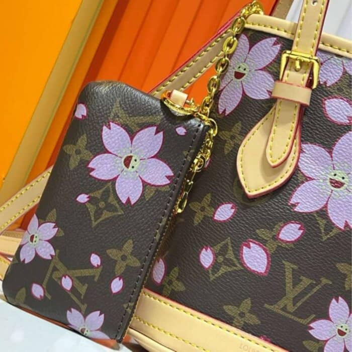 Louis Vuitton X Murakami Nano Bucket Sakura Brown 17cm M13417 - Image 3