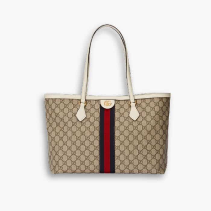 Gucci Ophidia Medium Tote With Web White 38cm 631685 96IWB 9794