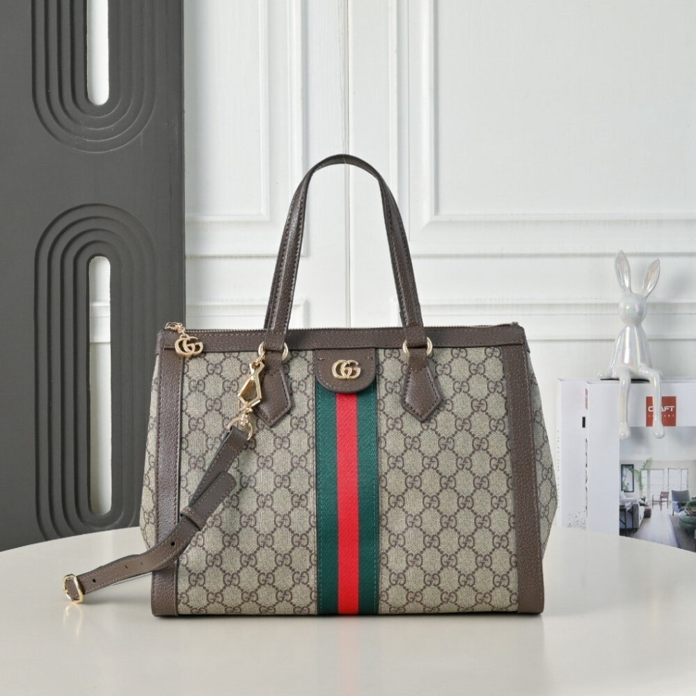 Alternative view of Gucci Ophidia GG Medium Top Handle Tote Bag 33cm 524537 K05NB 8745