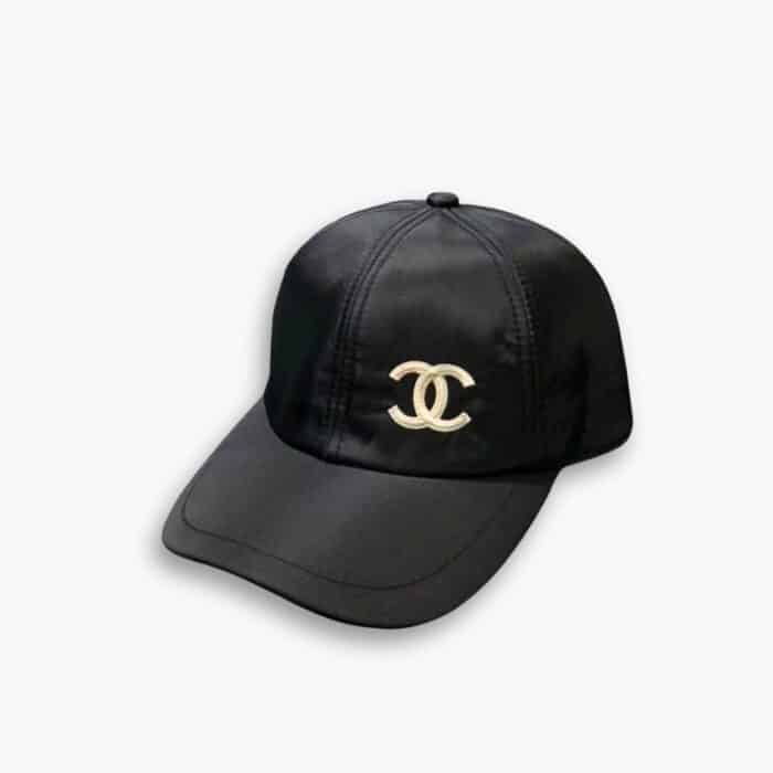 Chanel CC Embroidery Baseball Cap Black