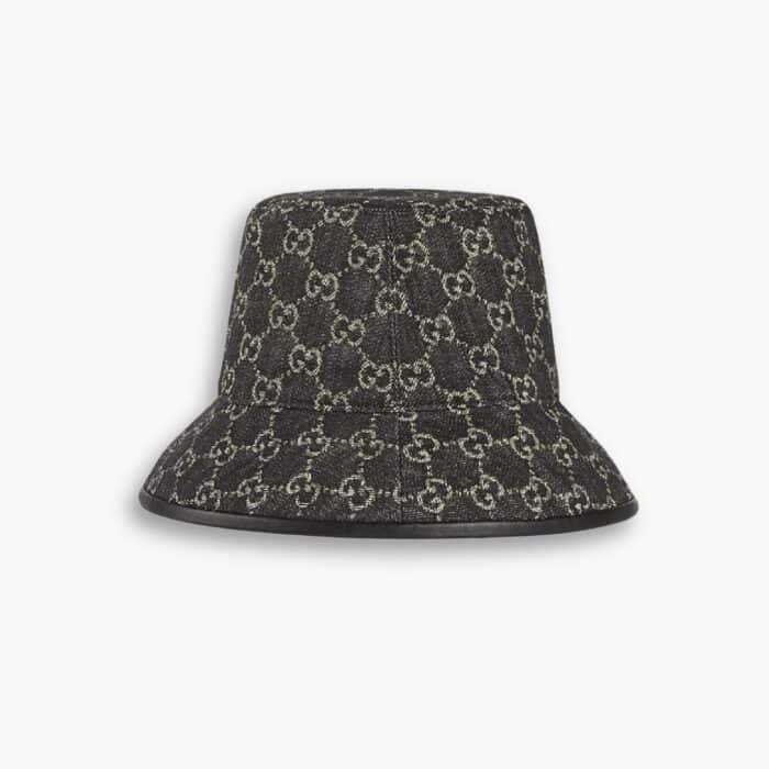 Gucci GG Supreme Denim Bucket Hat Black