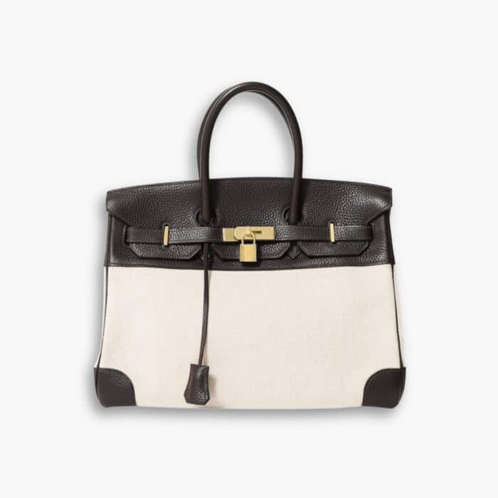 Hermes Birkin 25 Toile H Black 25cm