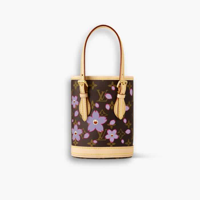 Louis Vuitton X Murakami Nano Bucket Sakura Brown 17cm M13417