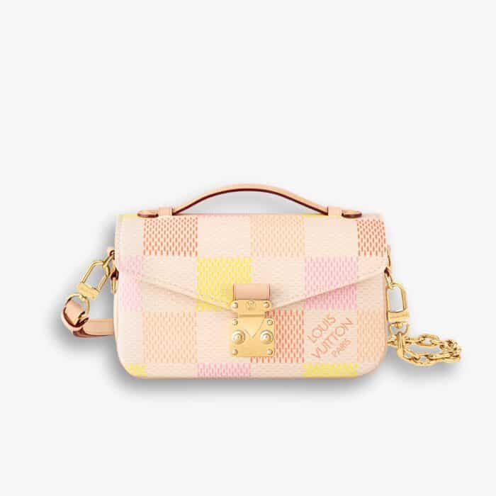 Louis Vuitton Pochette Métis East West Damier Peach 21cm N40749