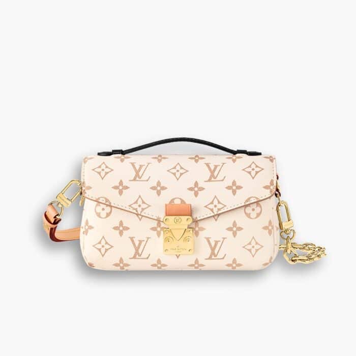 Louis Vuitton Pochette Métis East West Monogram Peach 21cm M46914