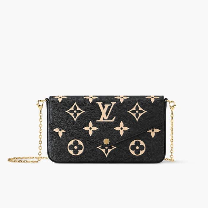 Louis Vuitton Félicie Pochette Empreinte Black 22cm M64064