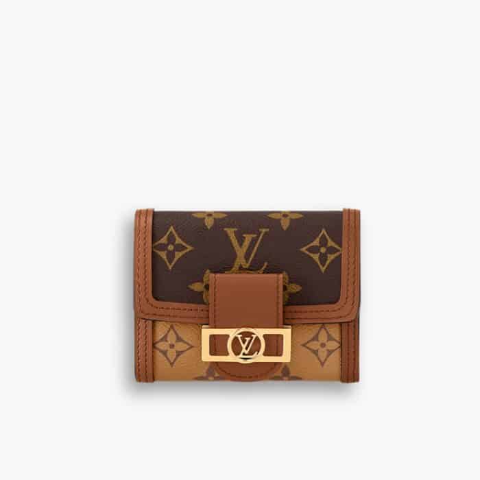 Louis Vuitton Dauphine Compact Wallet Brown 12cm M68725