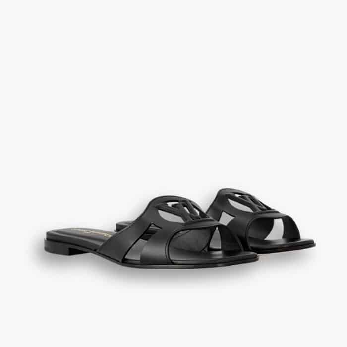 Louis Vuitton LV Isola Flat Mule Black 1ABP0E