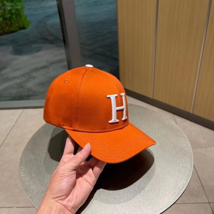 Hermes New Carriage Baseball Cap Orange - Image 2