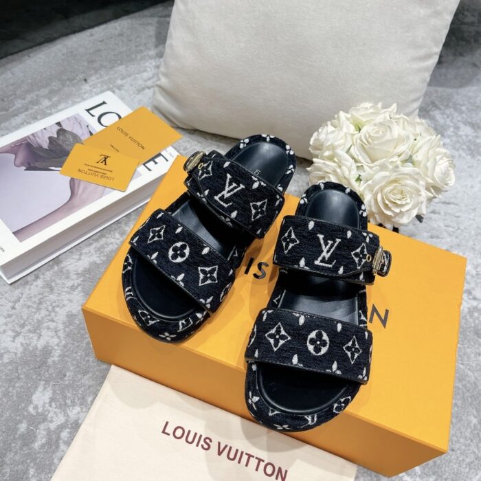 Louis Vuitton Mule Jumbo Flatform Black 1A94UW - Image 4