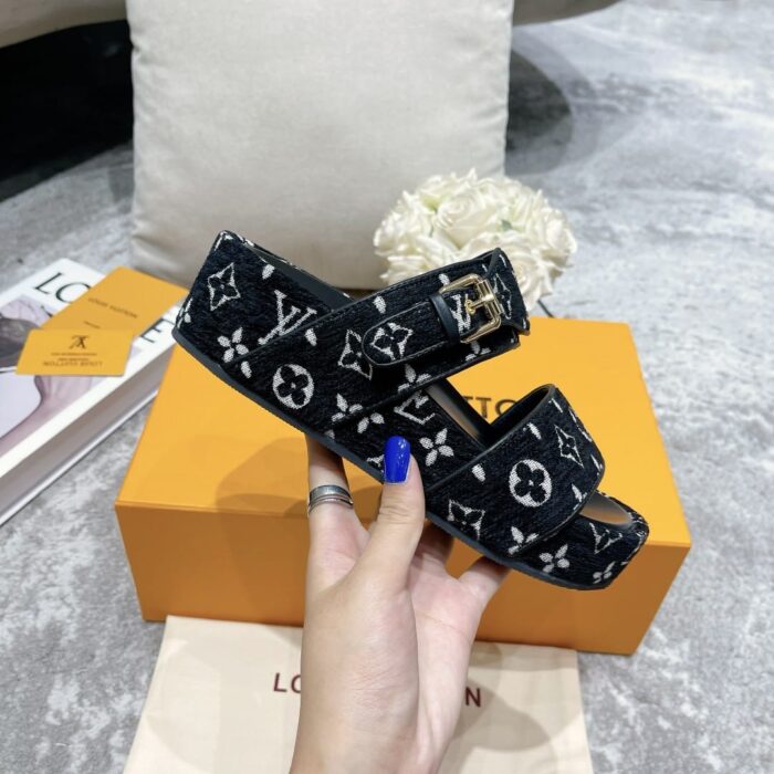 Louis Vuitton Mule Jumbo Flatform Black 1A94UW - Image 3