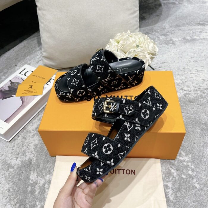 Louis Vuitton Mule Jumbo Flatform Black 1A94UW - Image 2