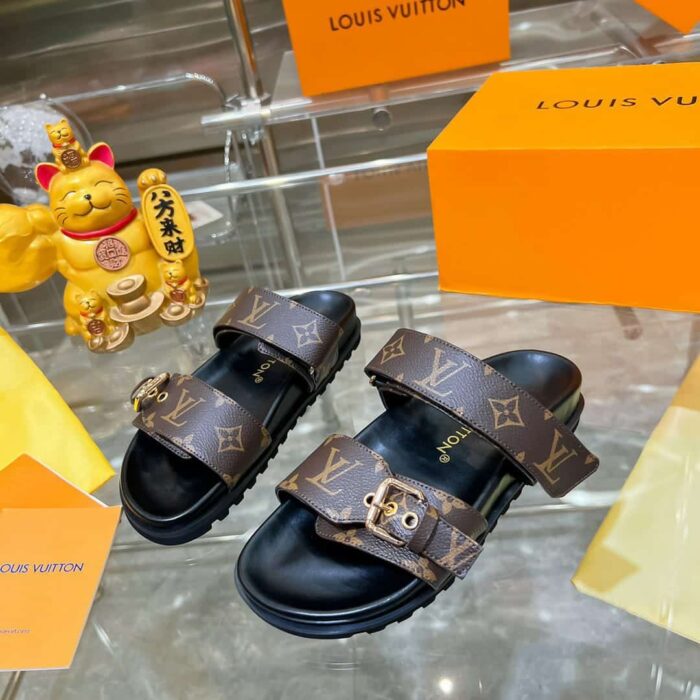 Louis Vuitton Bom Dia Flat Comfort Mules Brown 1AAW8H - Image 7