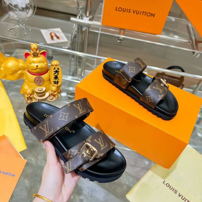 Louis Vuitton Bom Dia Flat Comfort Mules Brown 1AAW8H - Image 2