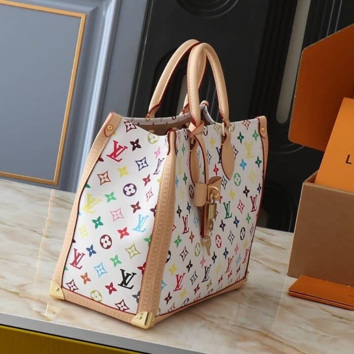 Louis Vuitton x Murakami Onthego MM Monogram White 35cm M13079 - Image 3