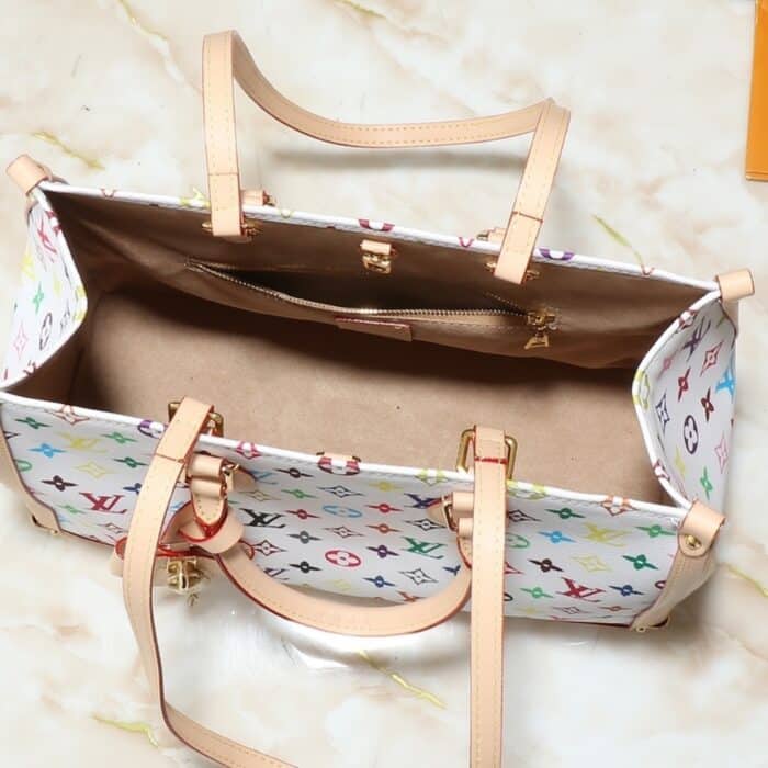 Louis Vuitton x Murakami Onthego MM Monogram White 35cm M13079 - Image 5