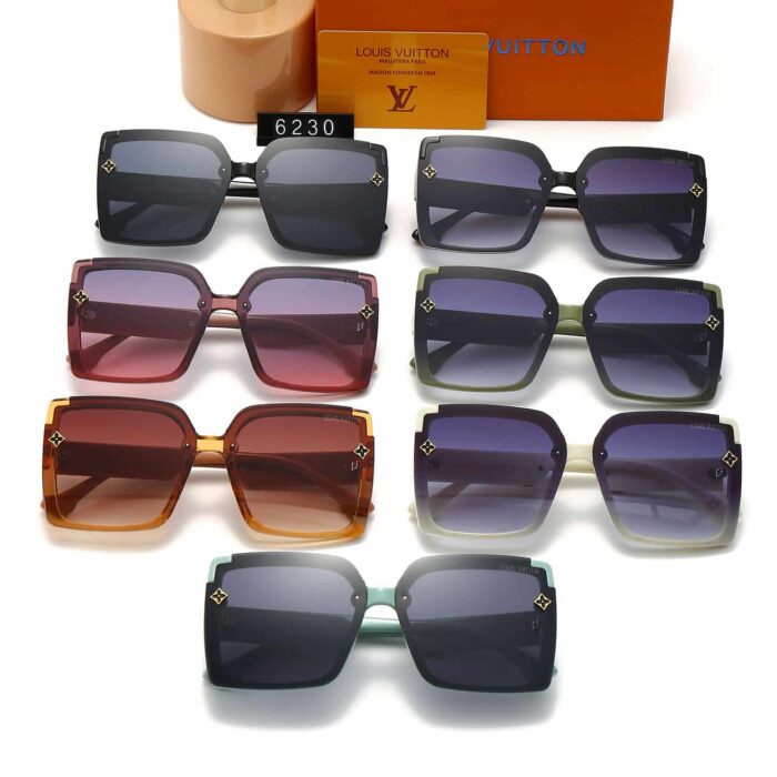 Louis Vuitton Monogram Square Glasses Black - Image 3