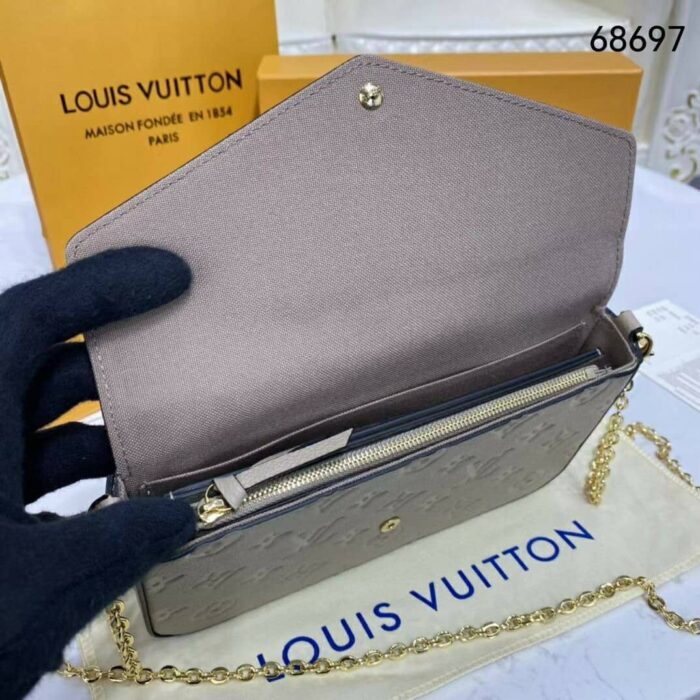 Louis Vuitton Félicie Pochette Monogram Bag Beige 21cm M82609 - Image 4