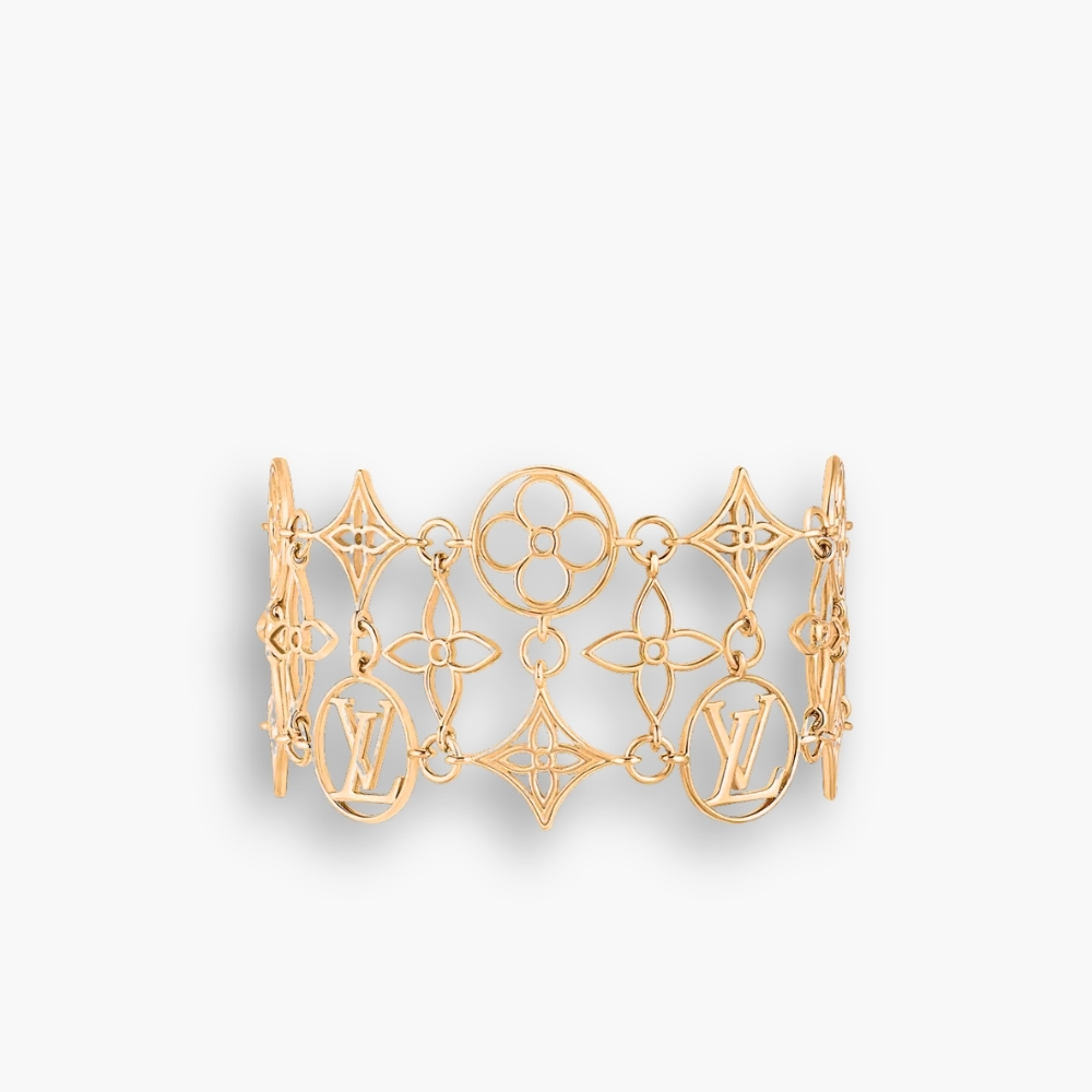 Louis Vuitton Lace Bracelet Rose Gold M1631A