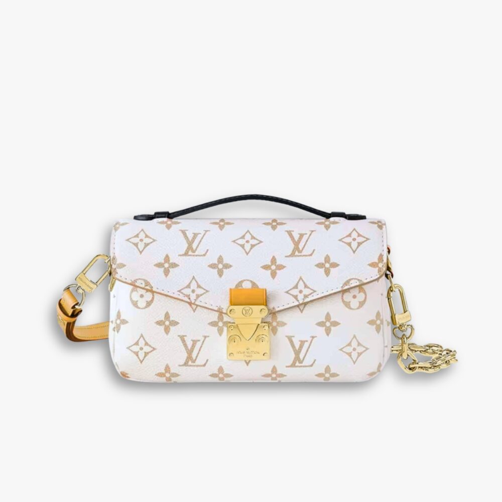 Louis Vuitton Pochette Métis East West Monogram Peach 21cm M46914