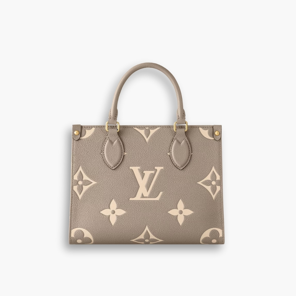 Louis Vuitton OnTheGo PM Bicolor Monogram Empreinte Cream 25Cm M45779