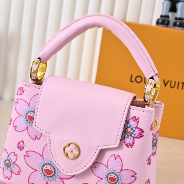 Louis Vuitton x Takashi Murakami Capucines Mini Pink 21 cm M13249 - Image 4
